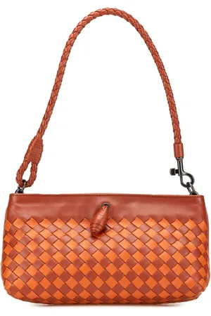 Bottega Veneta Bolsa de hombro de piel Intrecciato bicolor 2000-2007