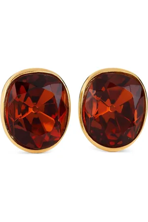 Kenneth Jay Lane Aretes con detalles de cristal
