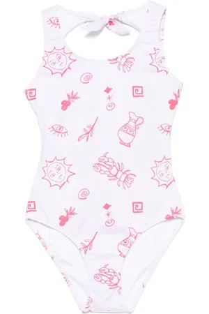 Le pandorine Traje de baño estampado