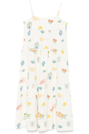 Le pandorine Vestido con estampado mediterráneo