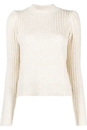 Twin-Set Top tejido de canalé con cuello falso