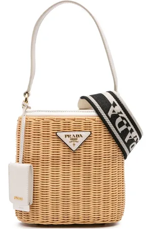 Prada Bolsa bucket Wicker Canvas Panier 2013-2024