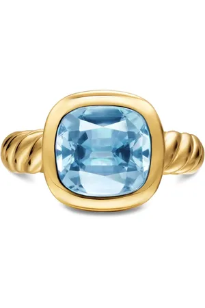 David Yurman Anillo DY Mercer® en oro amarillo de 18kt con topacio