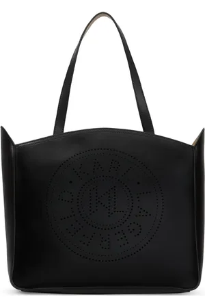 Karl Lagerfeld Tote mediana de piel