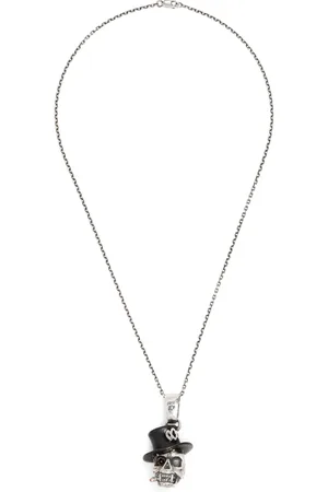 YOHJI YAMAMOTO Collar con motivo Skull