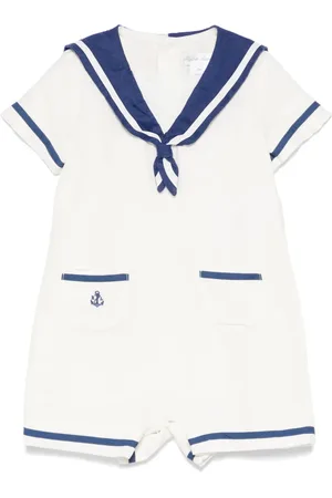 Ralph Lauren Romper con cuello marinero