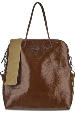 UMA WANG Tote mediana de piel