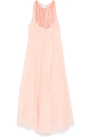 FORTE FORTE Vestido midi con detalle de flecos