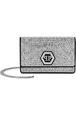 Philipp Plein Bolsa crossbody con detalles de cristal