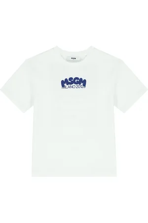 Msgm Playera con logo estampado
