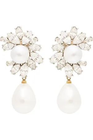 Kenneth Jay Lane Aretes con detalle de perla