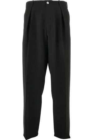 Emporio Armani Pantalones tapered con rayas estampadas