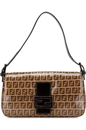 Fendi Bolsa de hombro Baguette Zucchino con cristal 2010-2024