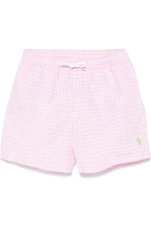 Ralph Lauren Shorts de playa con Polo Pony bordado