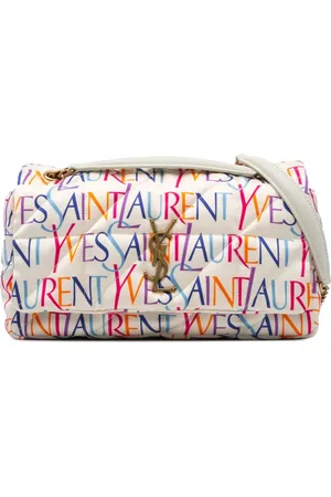 Saint Laurent Bolsa de hombro Jamie mediana de seda con estampado Carre Rive Gauche 2022