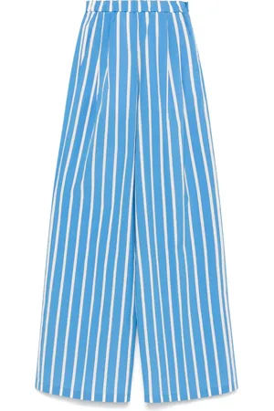 FORTE FORTE Pantalones palazzo con rayas estampadas
