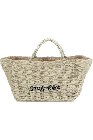 GENTRYPORTOFINO Tote con logo bordado