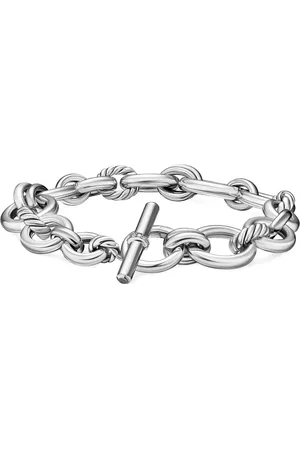 David Yurman Pulsera DY Mercer Chain en plata de ley con diamante