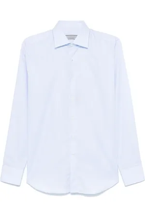 CANALI Camisa con estampado de cuadros príncipe de Gales