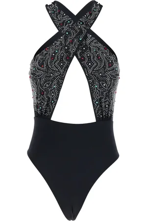 VENUJA Traje de baño con tiras trenzadas