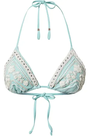 Twin-Set Bikini con diseño triangular bordado