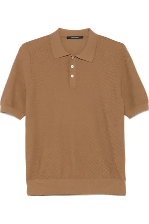 TAGLIATORE Playera tipo polo de tejido colmena