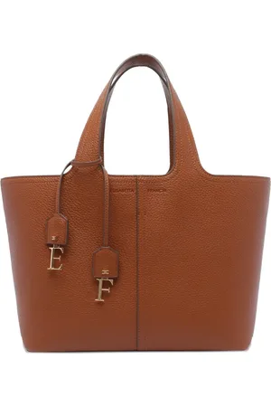 Elisabetta Franchi Tote con aplique del logo