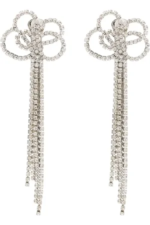 Kenneth Jay Lane Aretes de clip con cristales