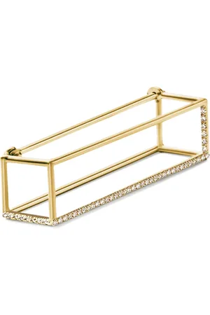 SHIHARA Arete Prism 30 en oro amarillo de 18kt con diamante