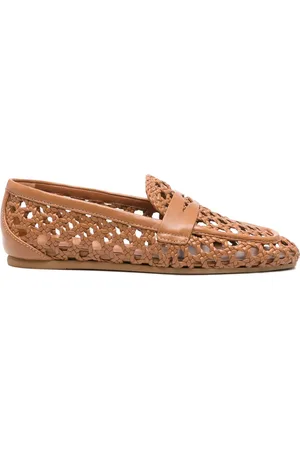 Stuart Weitzman Mocasines con diseño entretejido