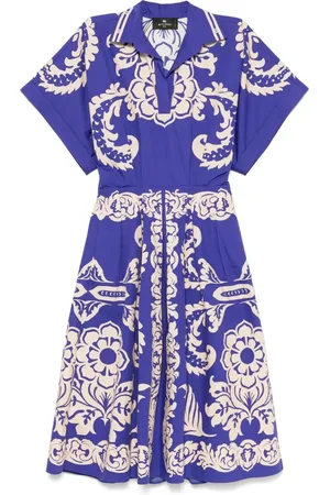 Etro Vestido midi con diseño estampado