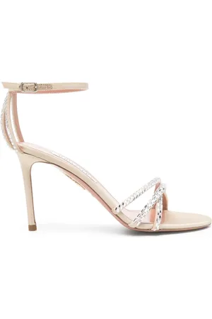 Aquazzura Sandalias con detalles de cristal y tacón de 90mm