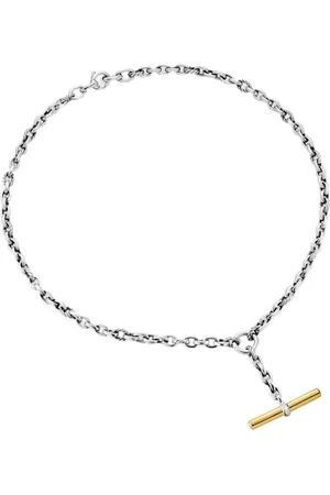 David Yurman Collar DY Mercer® Petite Toggle Chain en oro amarillo de 18kt y plata de ley