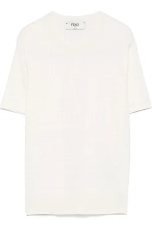 Fendi Playera con logo FF en jacquard