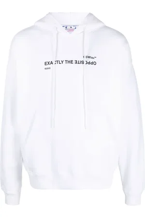 OFF-WHITE Hoodie con eslogan estampado