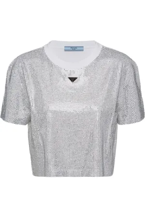 Prada Playera con detalles de strass