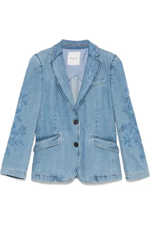 Ermanno Firenze Blazer de mezclilla