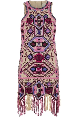 Isabel Marant Vestido bordado con flecos