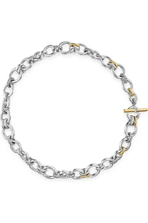 David Yurman Collar DY Mercer® Petite Toggle Chain en oro amarillo de 18kt y plata de ley