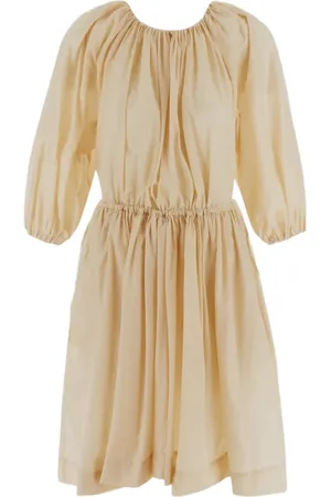 Serafini Vestido midi con diseño pliegues
