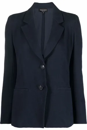 Emporio Armani Saco de sarga con botones