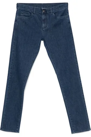 CANALI Jeans con parche del logo