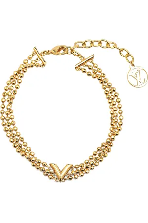 LOUIS VUITTON Pulsera bañada en oro Essential V Bracelet 2022
