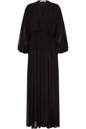 Serafini Vestido largo con cuello en V