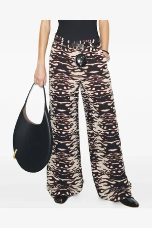Tory Burch Pantalones con motivo en jacquard