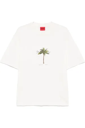 HUGO BOSS Playera con palmeras estampadas