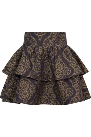 Etro Falda de algodón y lino