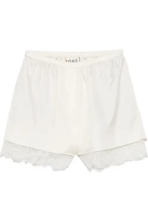 Rohe Shorts de seda con encaje