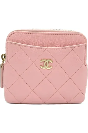 CHANEL Tarjetero con capitonado de rombos 2021-2022