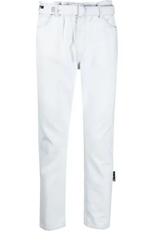 OFF-WHITE Jeans rectos con tiro medio
